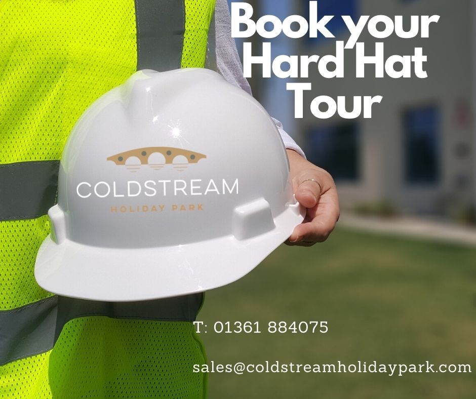 Coldstream holiday park news - Hard hats and showing off!