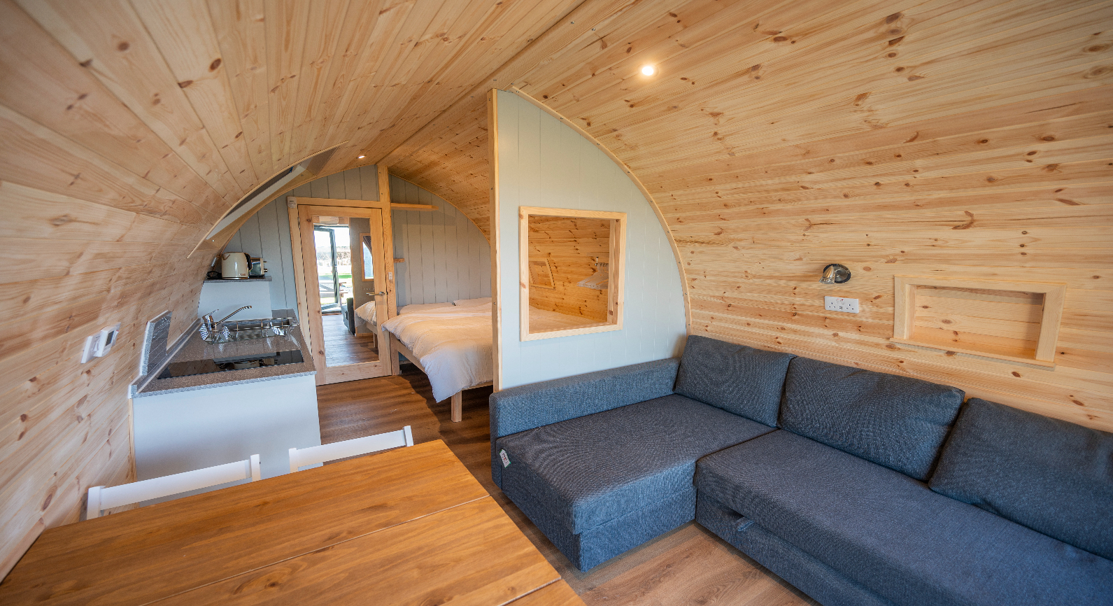 Large Camping Pod Interior
