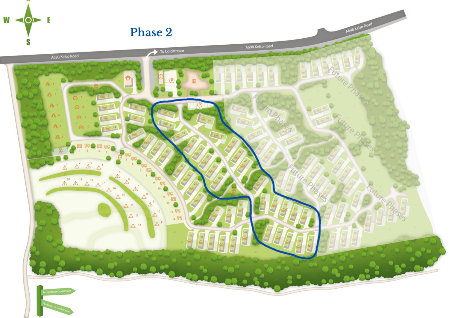 Coldstream holiday park news - Phase 2 of Park Development