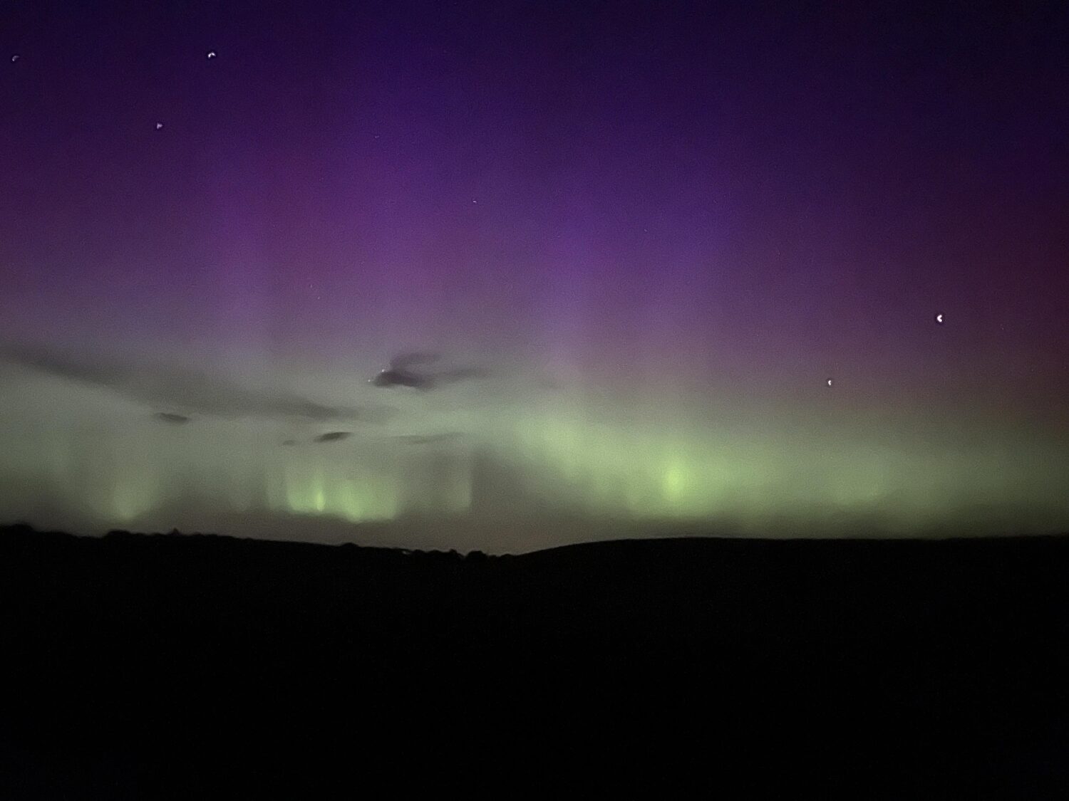 Coldstream holiday park news - Dark Skies – Aurora Borealis