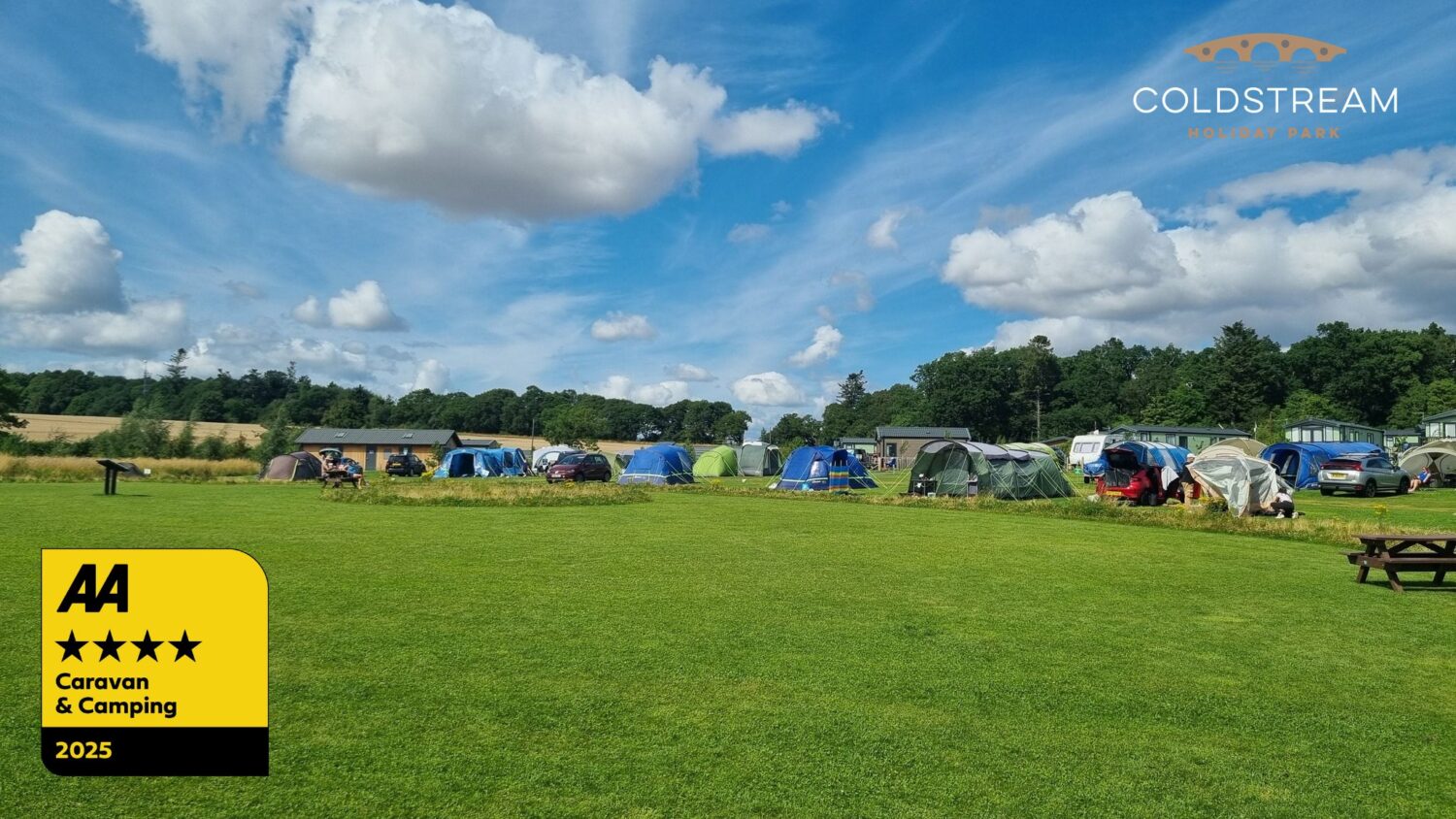Coldstream holiday park news - ⭐️⭐️⭐️⭐️ AA Touring & Camping Award
