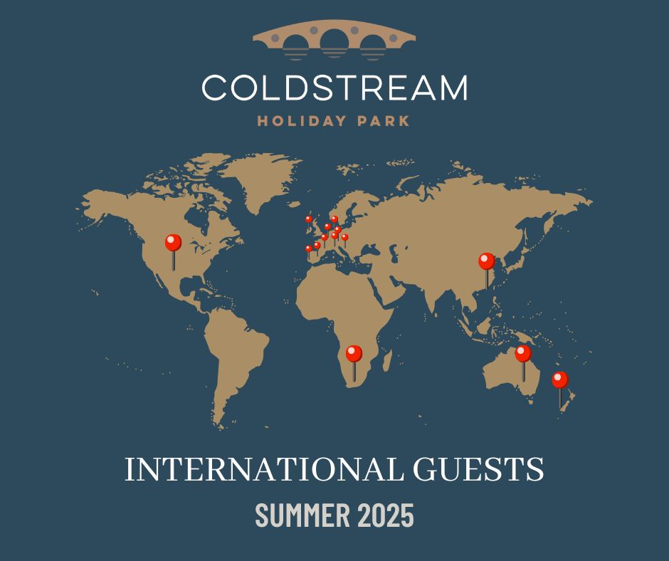 Coldstream holiday park news - Guests from 16 Nations